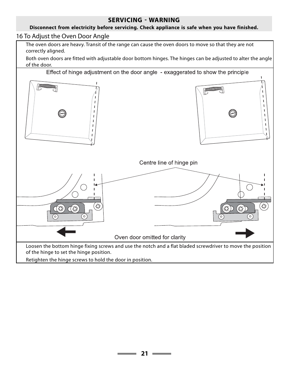 Aga Ranges LEGACY F107411-01 User Manual | Page 21 / 32