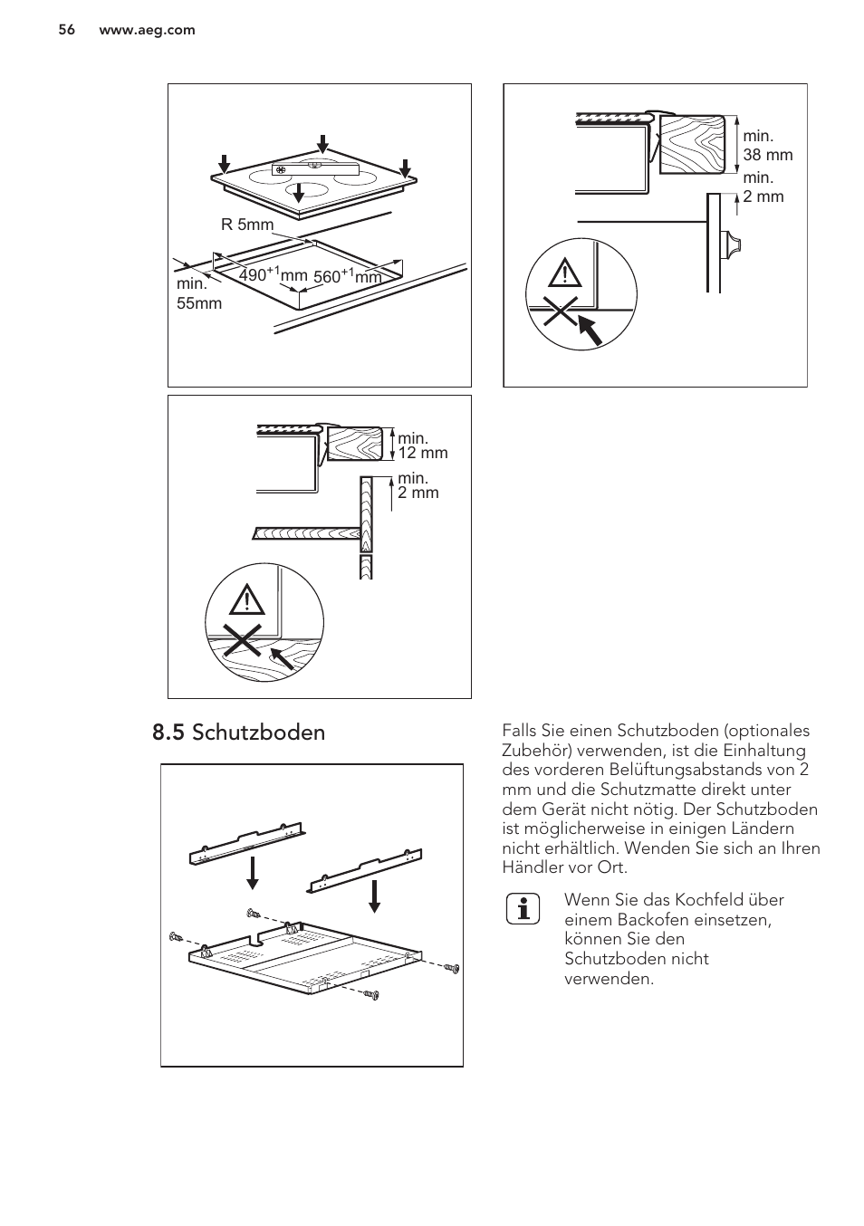 5 schutzboden | AEG HK653320FB User Manual | Page 56 / 60