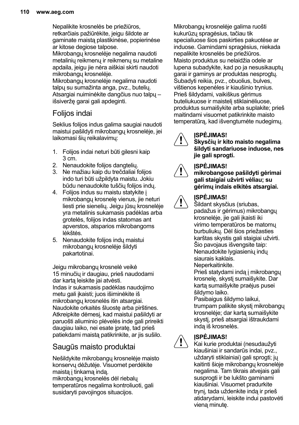 AEG MC2664E-M User Manual | Page 110 / 200