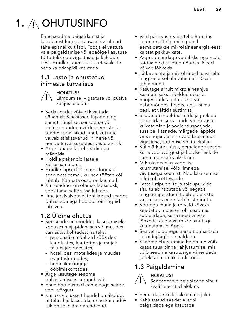 AEG MC2664E-M User Manual | Page 29 / 200