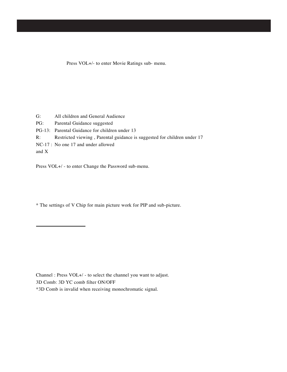 Using tune menu, Menus (continued) | Apex Digital GB4308 User Manual | Page 33 / 43