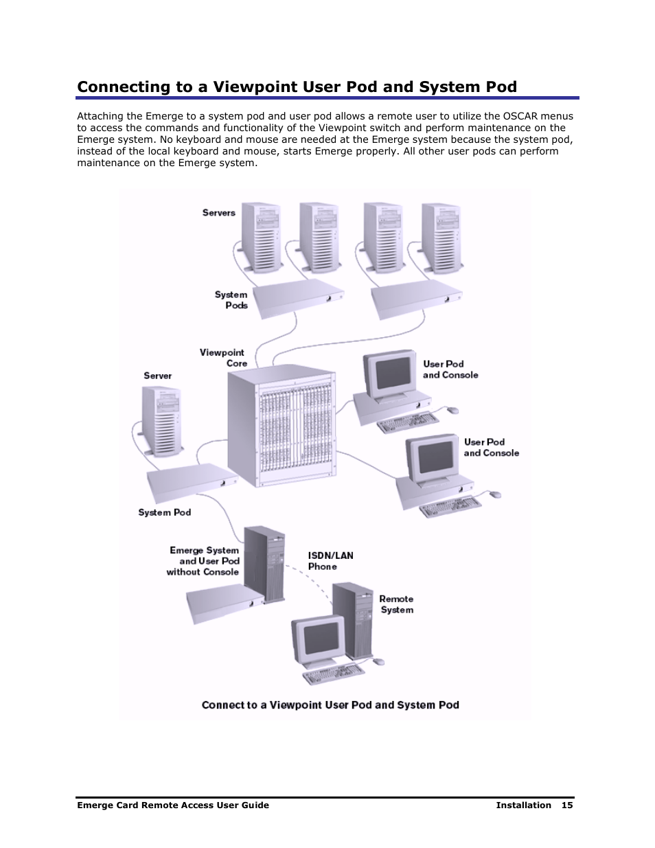 Connecting to a viewpoint user pod and system pod | Apex Digital Apex EmergeCard Remote Access User Manual | Page 19 / 52