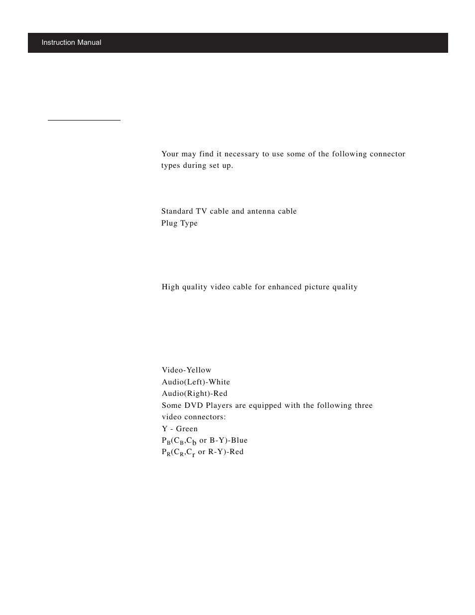 Connector types, Installation (continued) | Apex Digital GB5108 User Manual | Page 12 / 43
