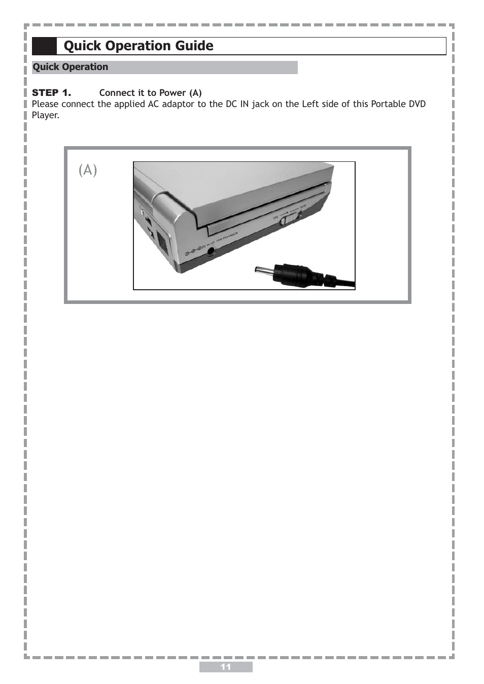 Quick operation guide | Apex Digital PD-480 User Manual | Page 11 / 34