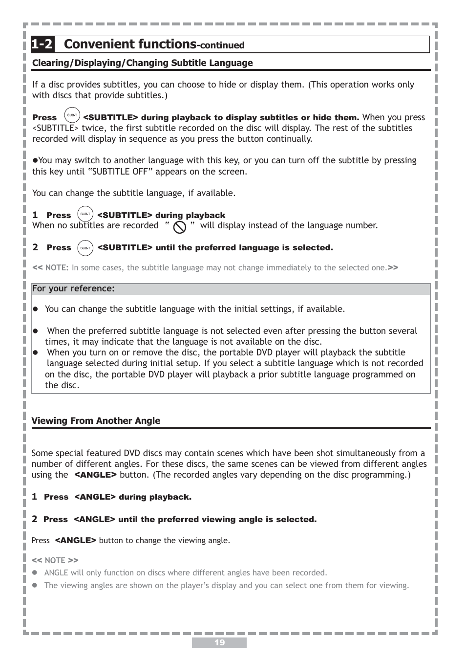 2 convenient functions | Apex Digital PD-480 User Manual | Page 19 / 34