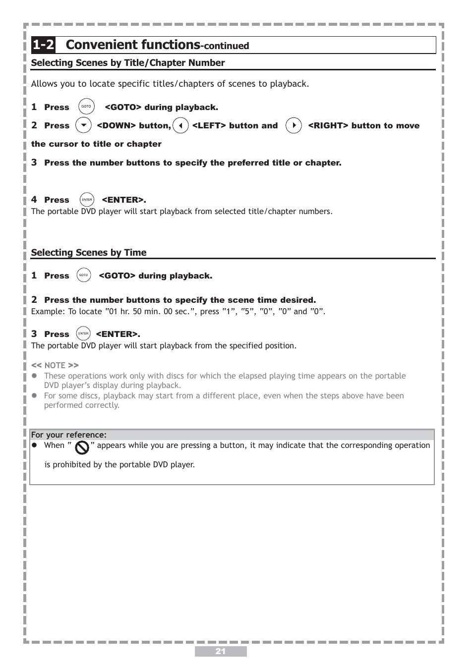 2 convenient functions | Apex Digital PD-480 User Manual | Page 21 / 34