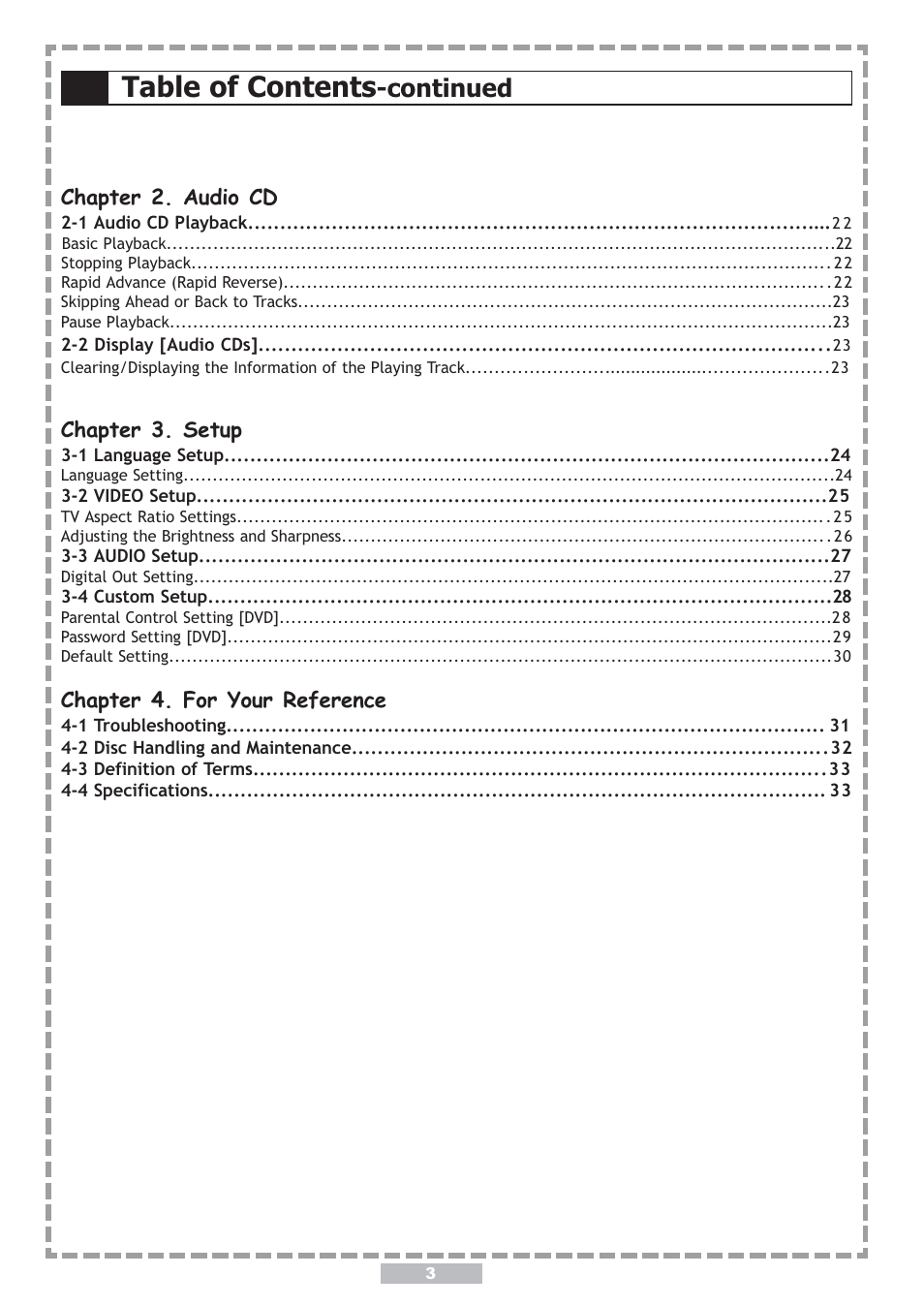 Apex Digital PD-480 User Manual | Page 3 / 34