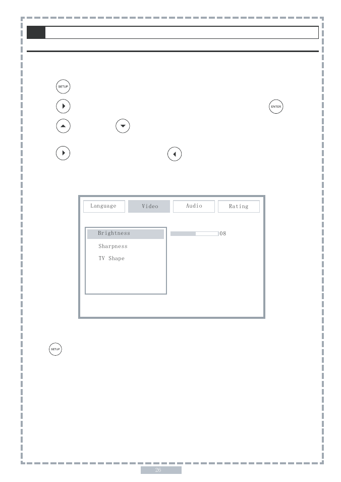 2 video setup, Continued | Apex Digital PD5 User Manual | Page 26 / 35