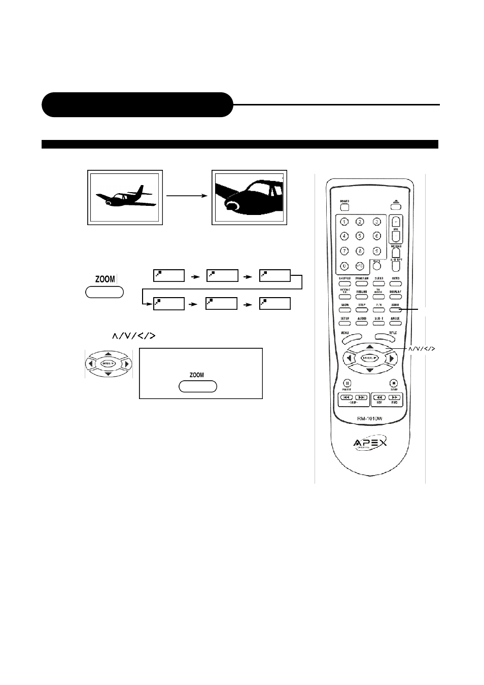Zooming a picture on dvd, Zooming a picture | Apex Digital AD-1110W User Manual | Page 23 / 38