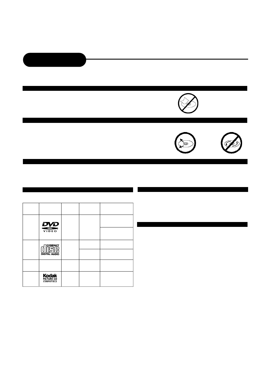 Type of tv system, Cleaning discs, Storing discs | Playable discs | Apex Digital AD-1110W User Manual | Page 6 / 38