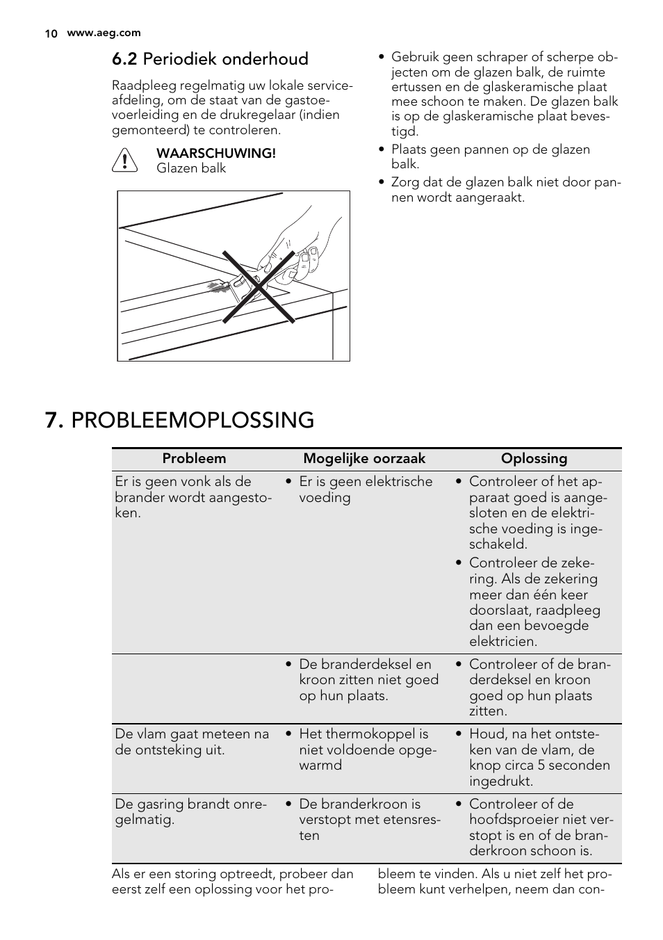 Probleemoplossing, 2 periodiek onderhoud | AEG HC412000GB User Manual | Page 10 / 64