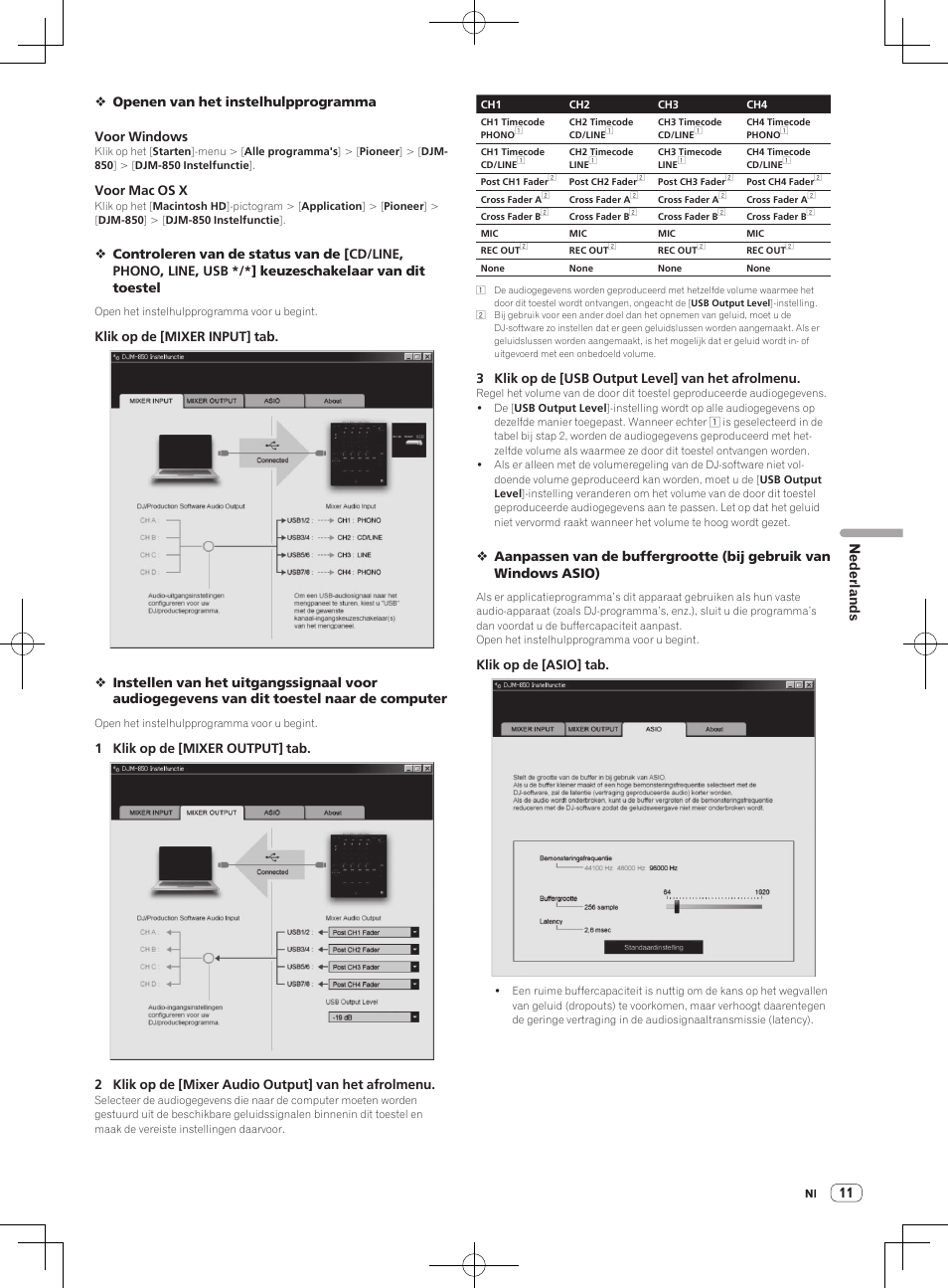 Nederlands | Pioneer DJM-850-W User Manual | Page 37 / 112