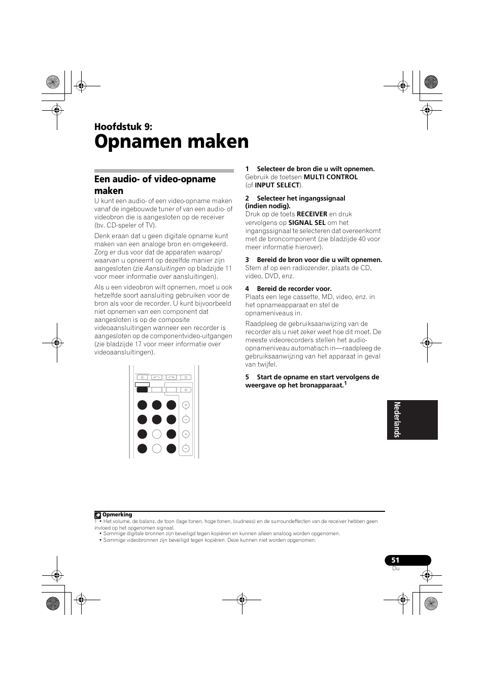 Opnamen maken, Een audio- of video-opname maken, Hoofdstuk 9 | Pioneer VSX-819H-S User Manual | Page 191 / 282