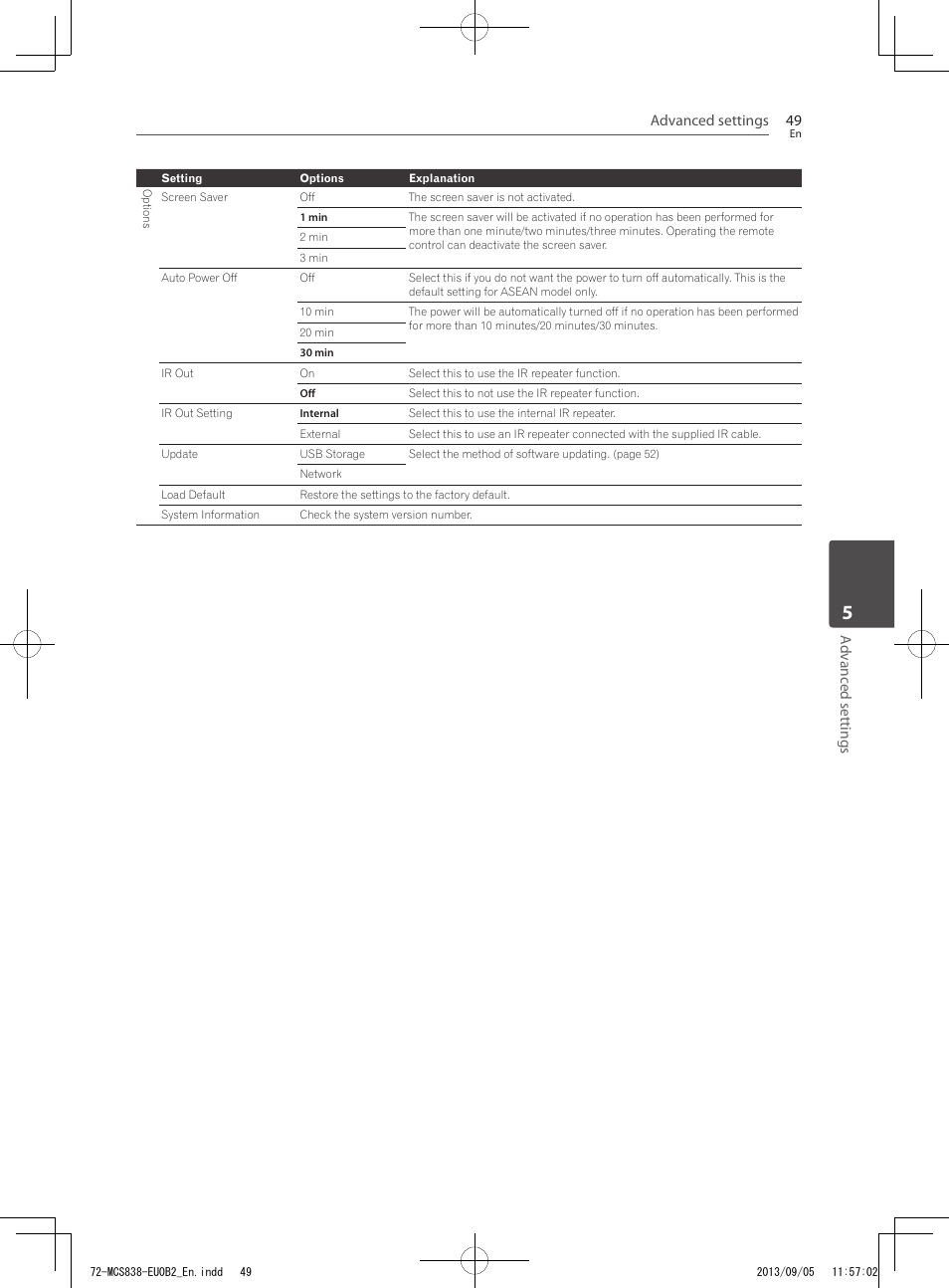 Pioneer SBX-N700 User Manual | Page 49 / 68