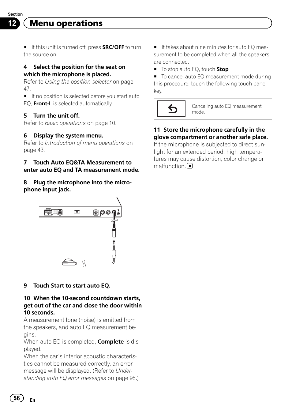 12 menu operations | Pioneer AVH-P3400DVD User Manual | Page 56 / 112
