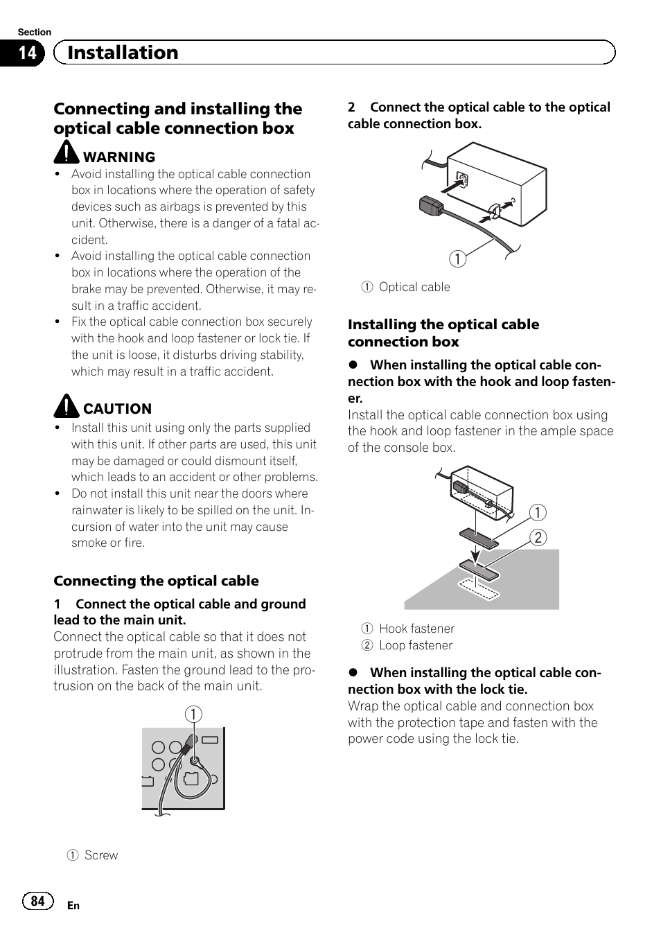 14 installation | Pioneer AVH-P3400DVD User Manual | Page 84 / 112