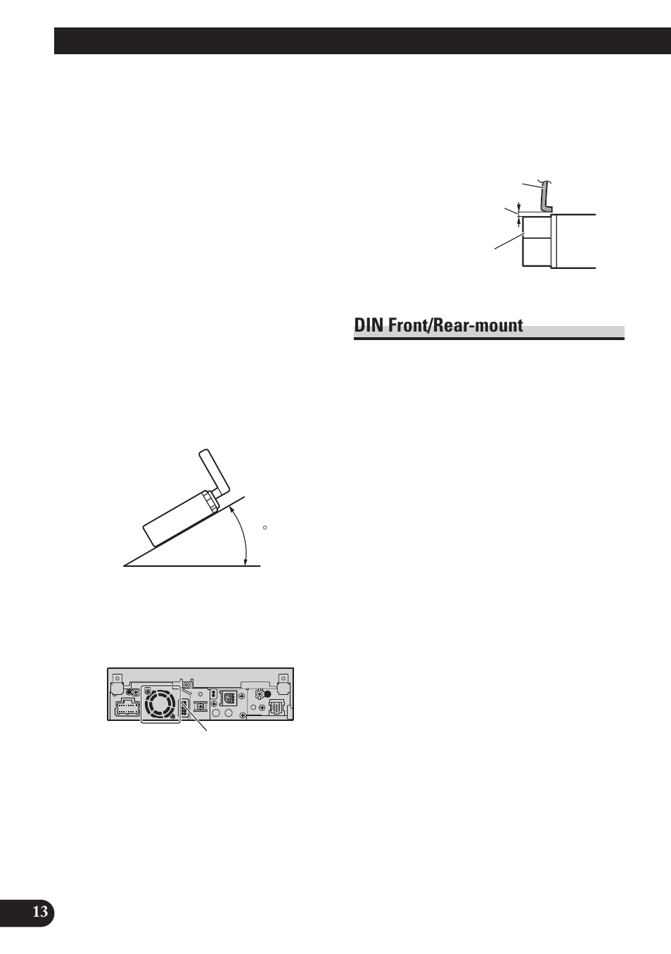 Installation, Din front/rear-mount | Pioneer AVH-P5100DVD User Manual | Page 14 / 98