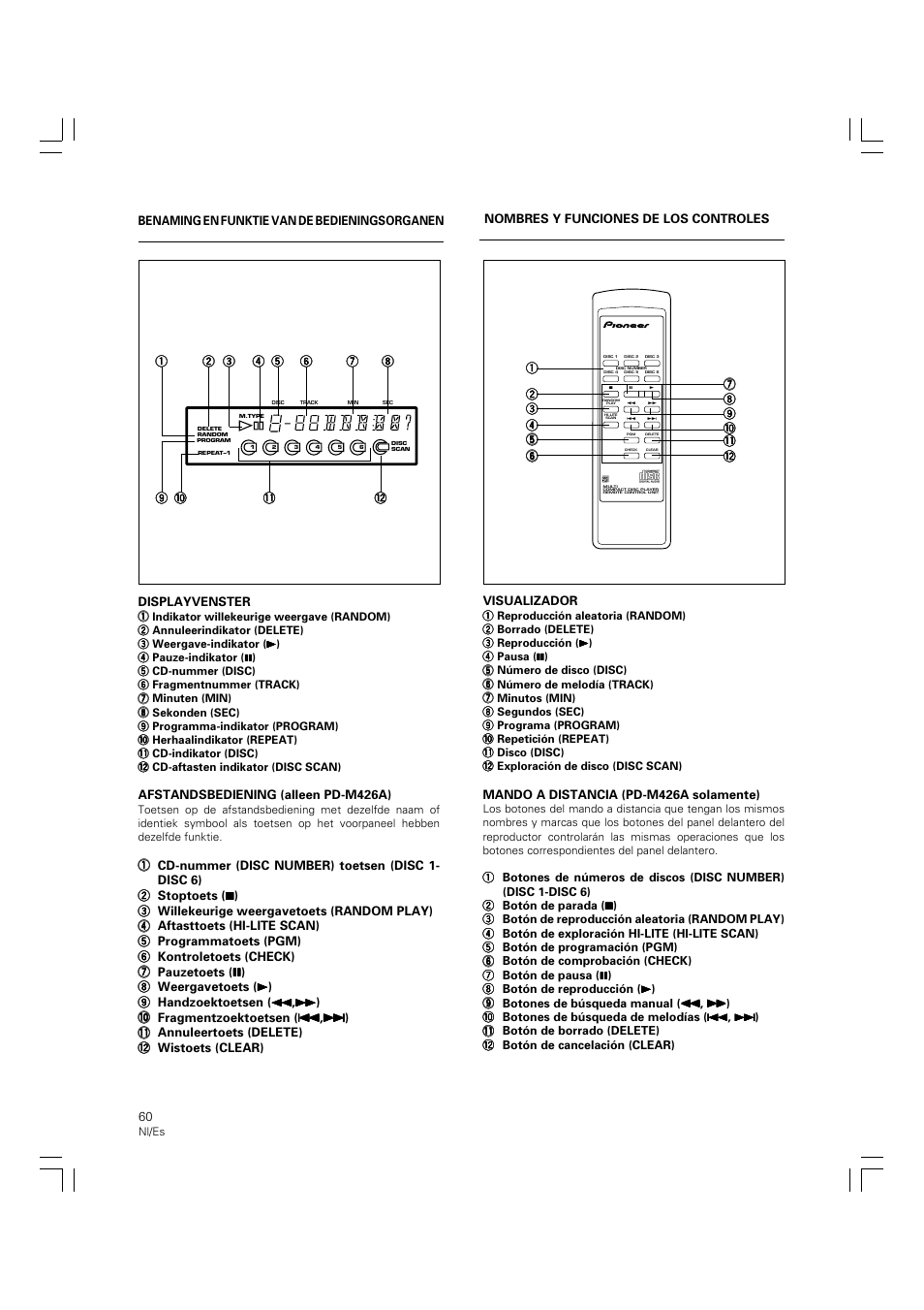 Pioneer PD-M426A User Manual | Page 60 / 88