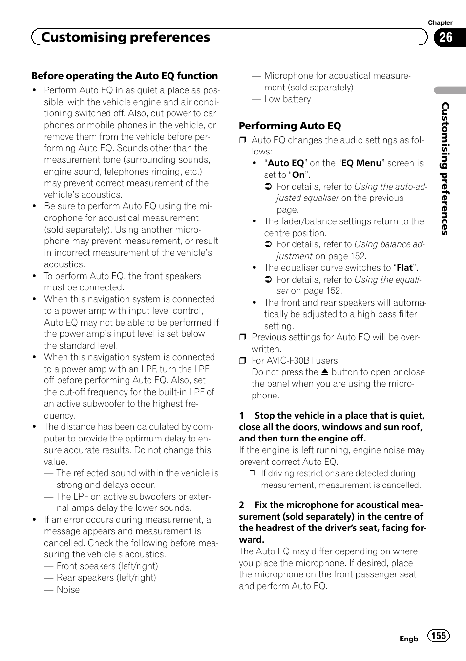 Customising preferences | Pioneer AVIC-F9310BT User Manual | Page 155 / 208