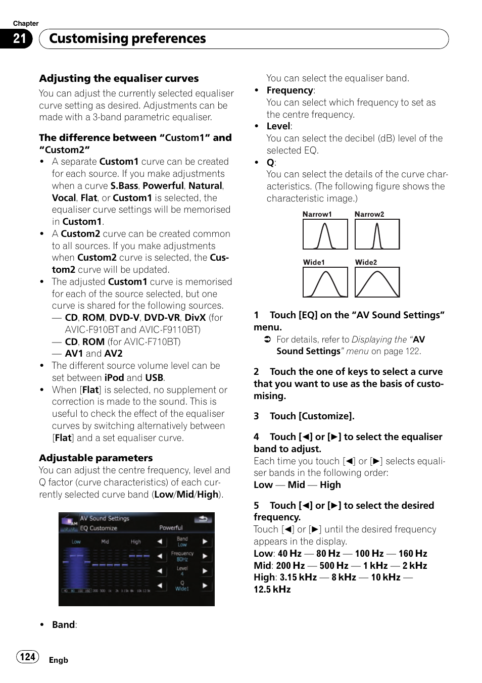 Customising preferences | Pioneer AVIC-F910BT User Manual | Page 124 / 170
