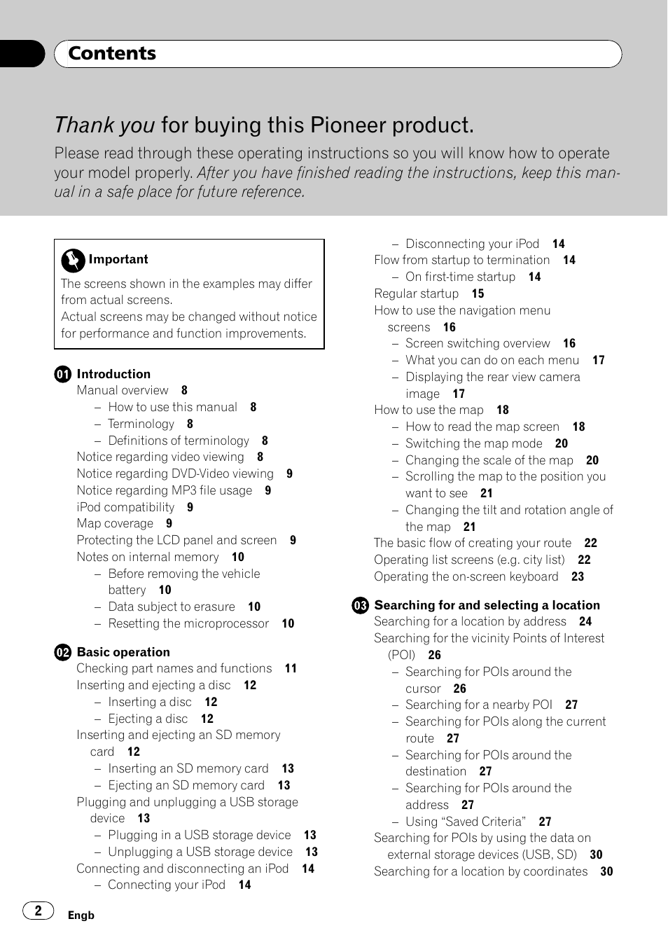 Pioneer AVIC-F910BT User Manual | Page 2 / 170