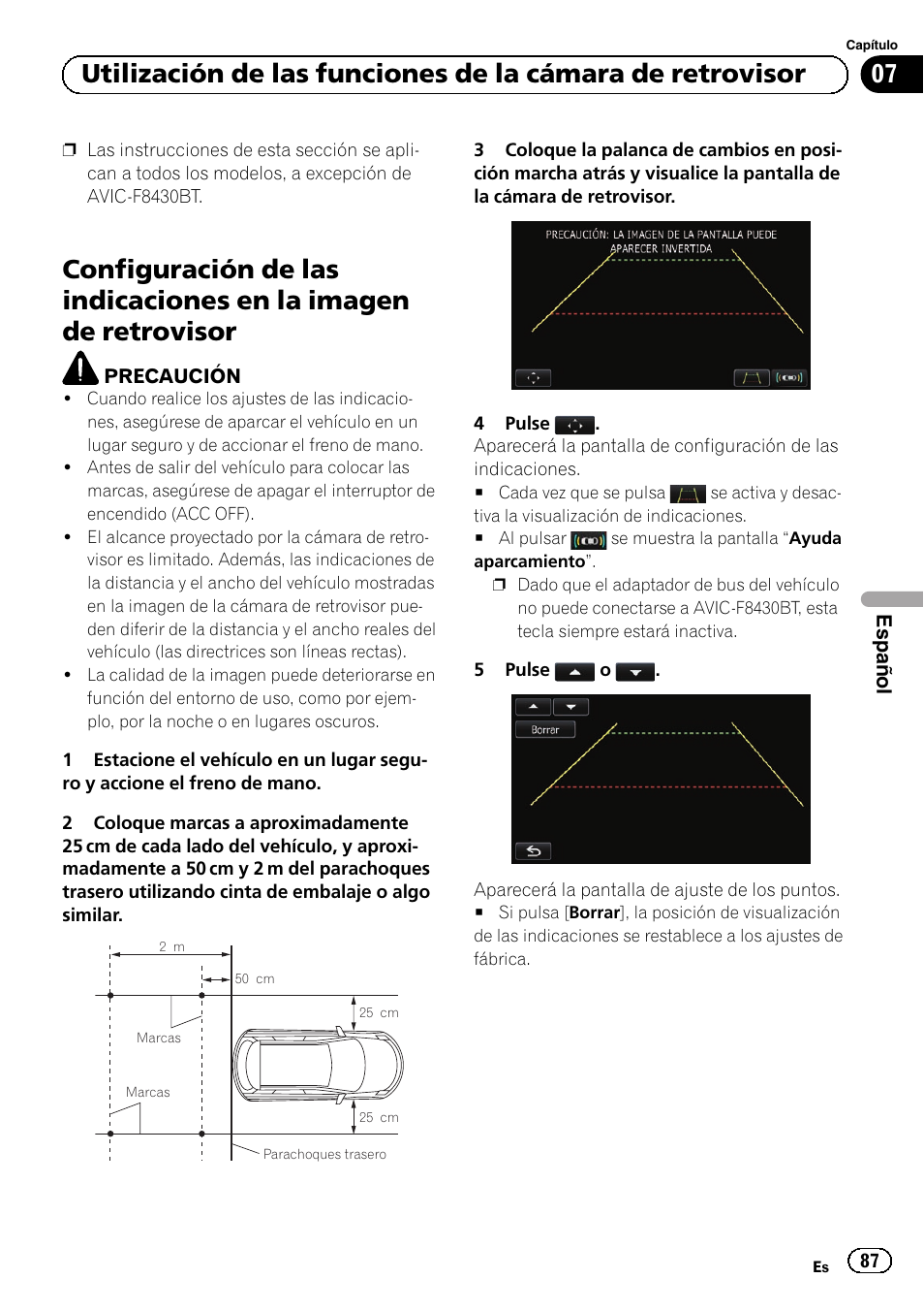 Imagen de retrovisor | Pioneer AVIC-F9310BT User Manual | Page 87 / 128