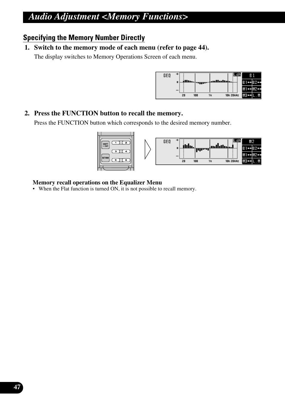 Specifying the memory number directly | Pioneer RS-A9 User Manual | Page 48 / 73