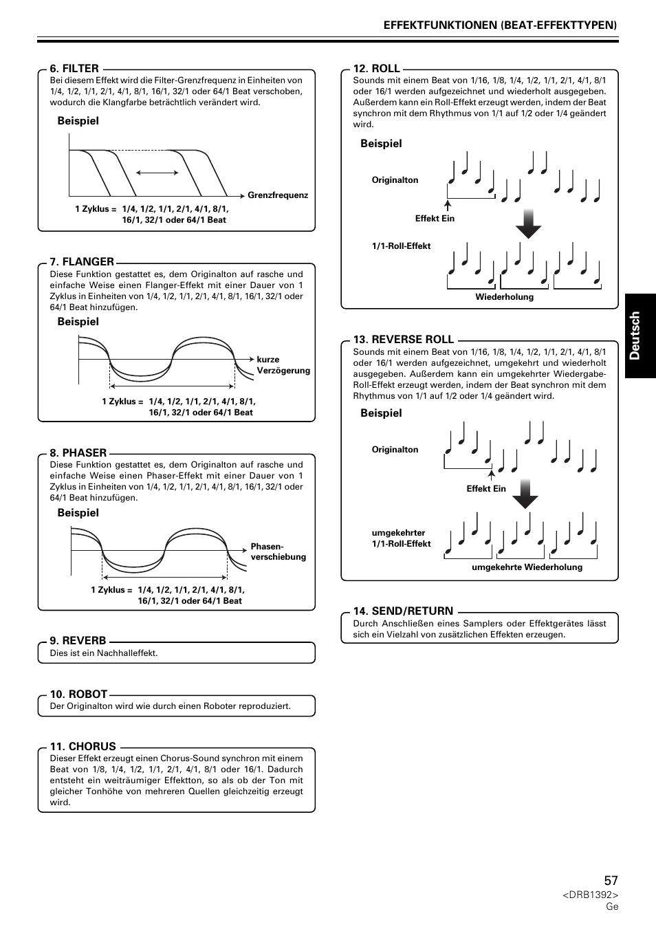Deutsch | Pioneer DJM-800 User Manual | Page 57 / 128