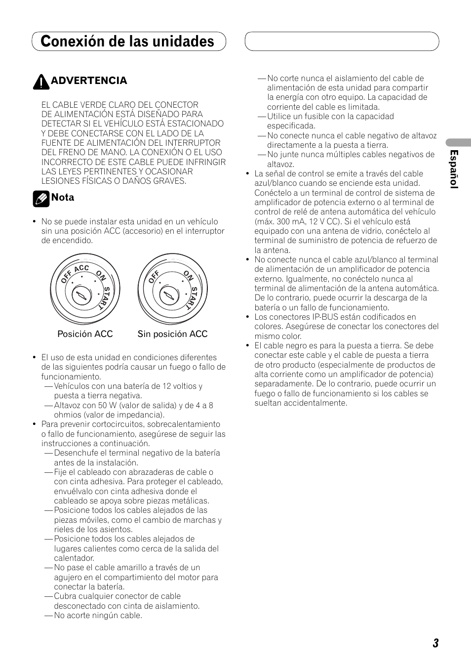 Conexión de las unidades | Pioneer AVH-P4000DVD User Manual | Page 15 / 74