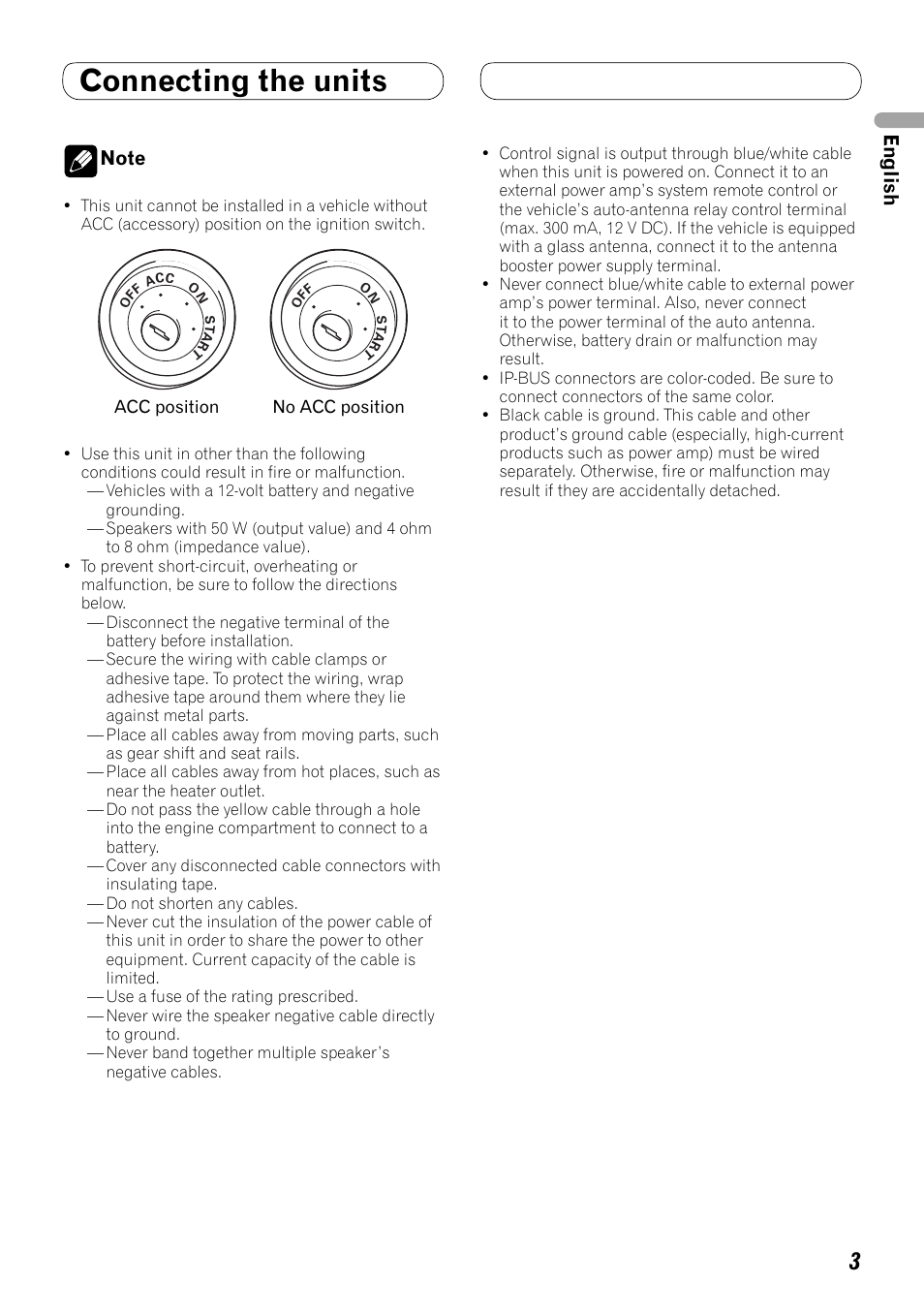 Connecting the units | Pioneer AVH-P4000DVD User Manual | Page 3 / 74
