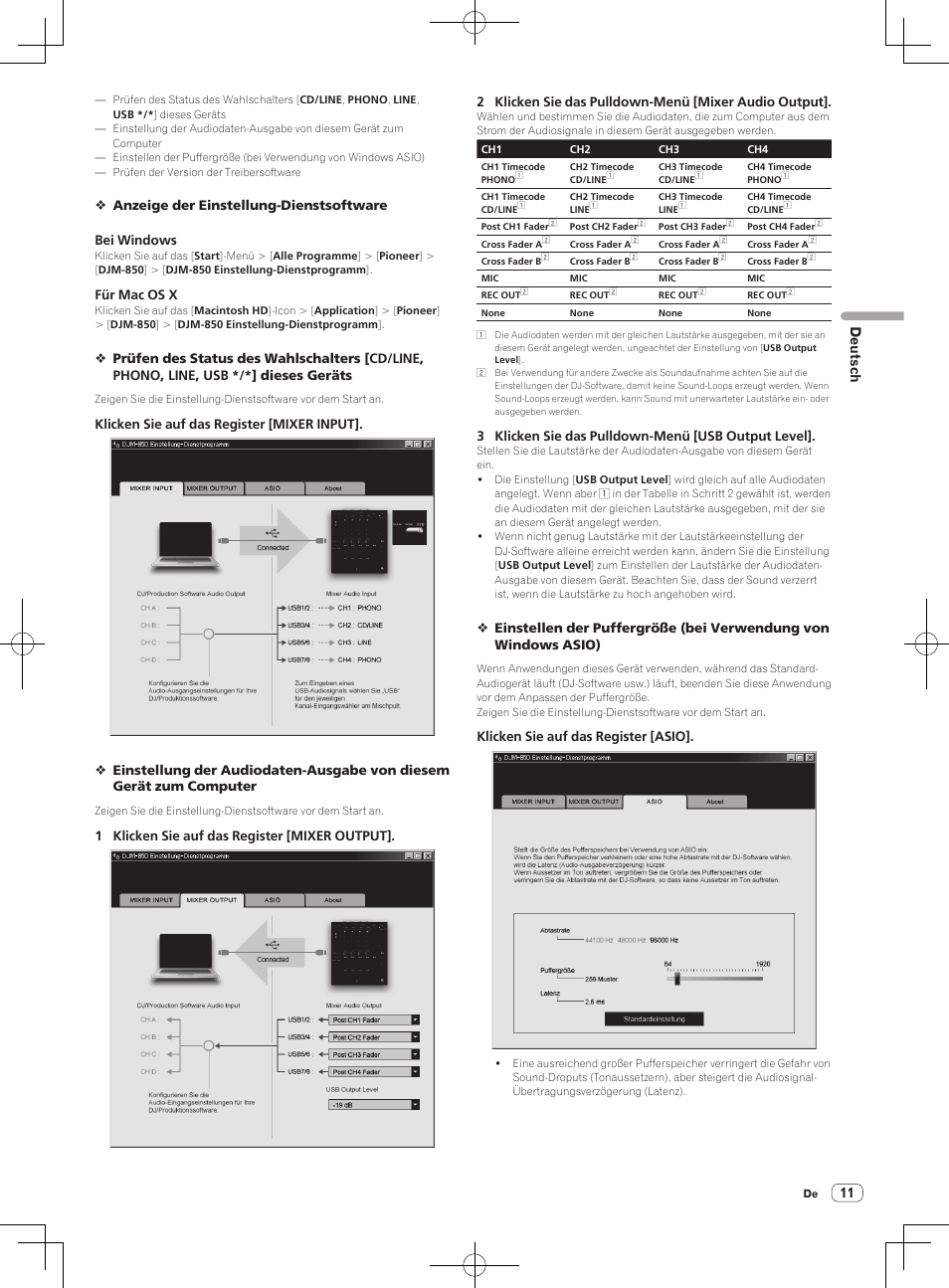 Deutsch | Pioneer DJM-850-S User Manual | Page 65 / 84
