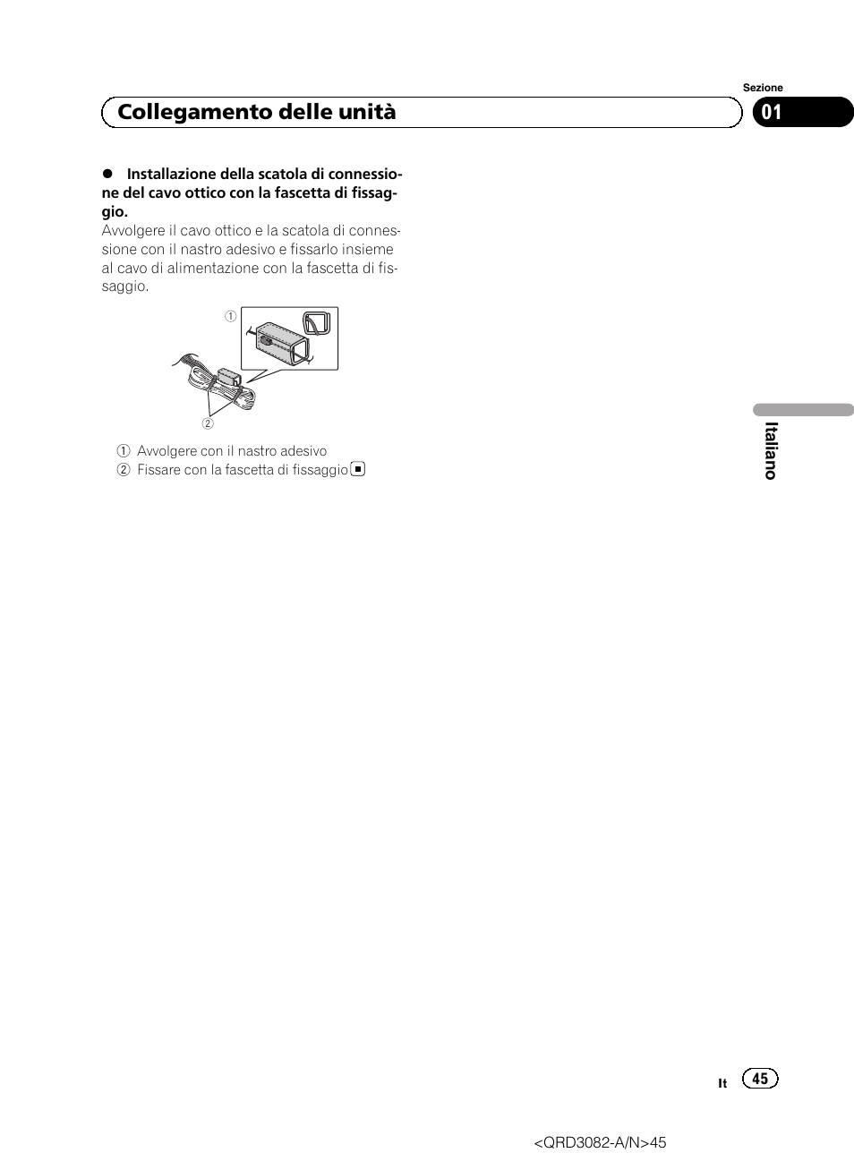 01 collegamento delle unità | Pioneer AVH P4300DVD User Manual | Page 45 / 100