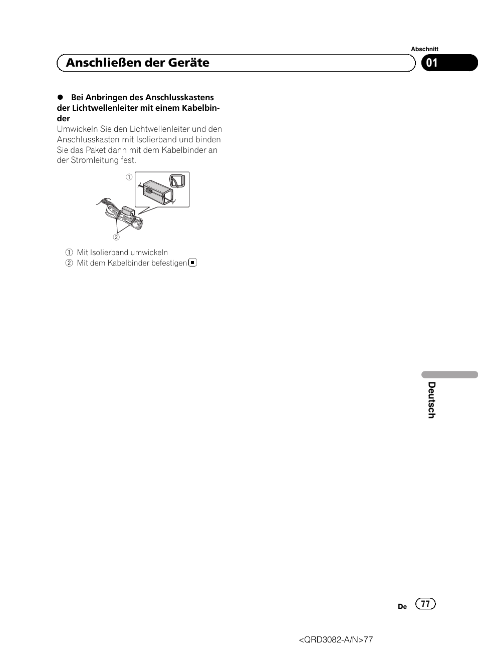 01 anschließen der geräte | Pioneer AVH P4300DVD User Manual | Page 77 / 100
