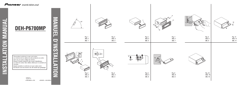 Pioneer DEH-P6700MP User Manual | 8 pages