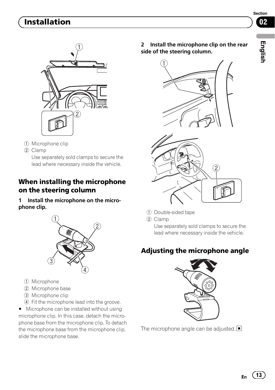 02 installation | Pioneer AVH-1400DVD User Manual | Page 13 / 76