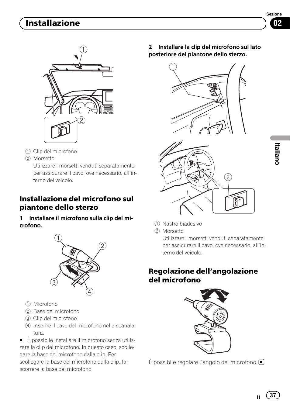 02 installazione | Pioneer AVH-1400DVD User Manual | Page 37 / 76