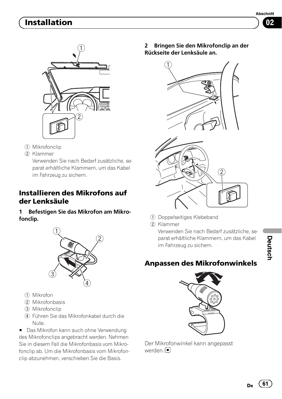 02 installation | Pioneer AVH-1400DVD User Manual | Page 61 / 76