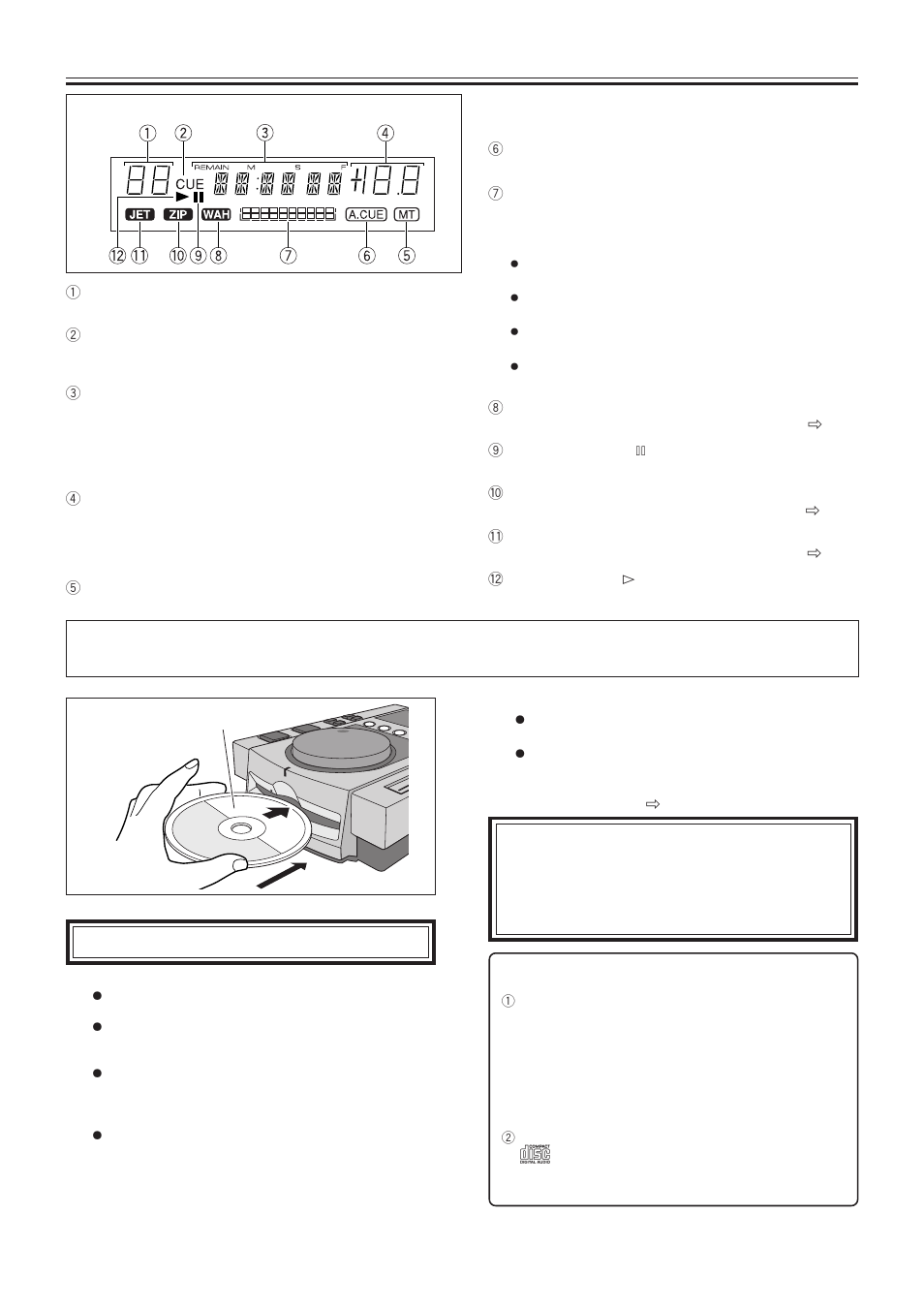 Display window, Disc loading/unloading | Pioneer CDJ-100S User Manual | Page 8 / 16