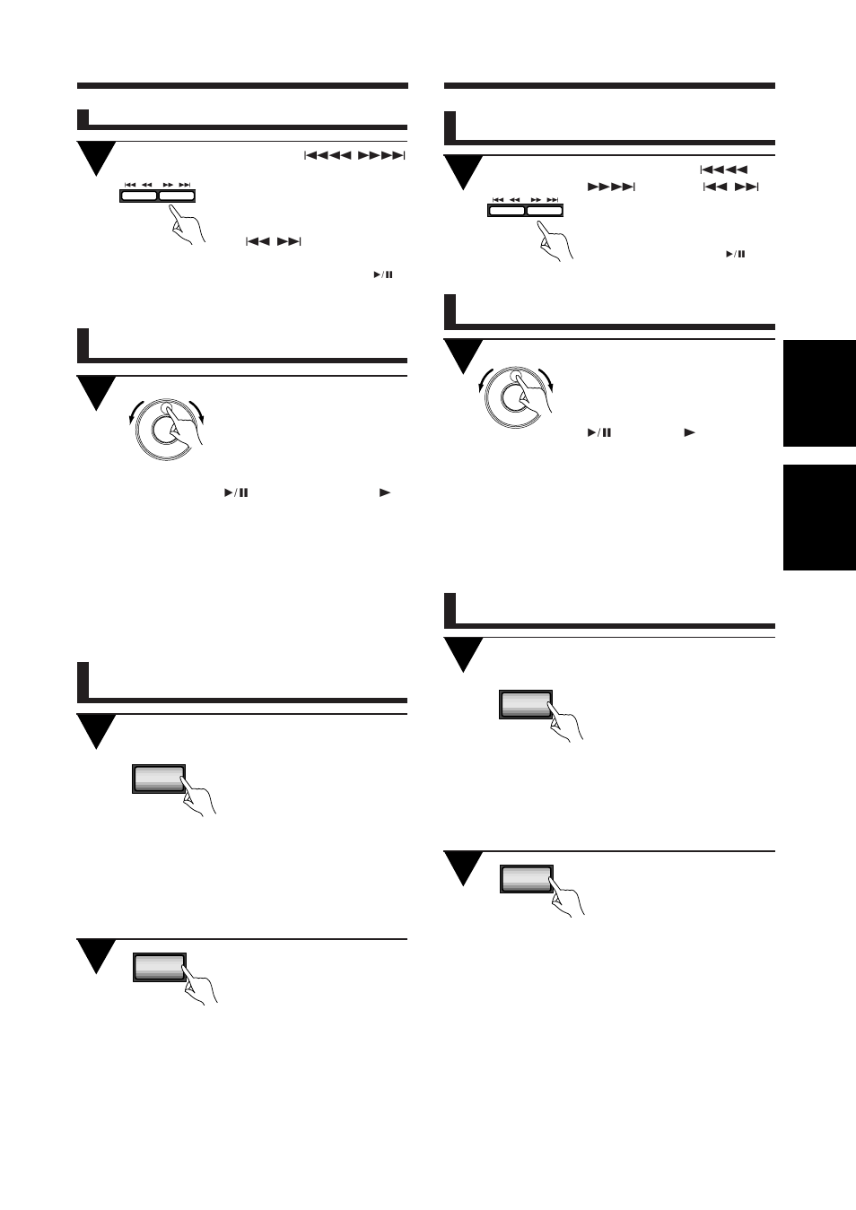 Deutsch italiano, Wiedergabe eines gewünschten titels, Beginn der wiedergabe von einer bestimmten disc | Inizio della riproduzione da un certo brano, Inizio della riproduzione da un disco particolare | Pioneer PD-F1009 User Manual | Page 47 / 124