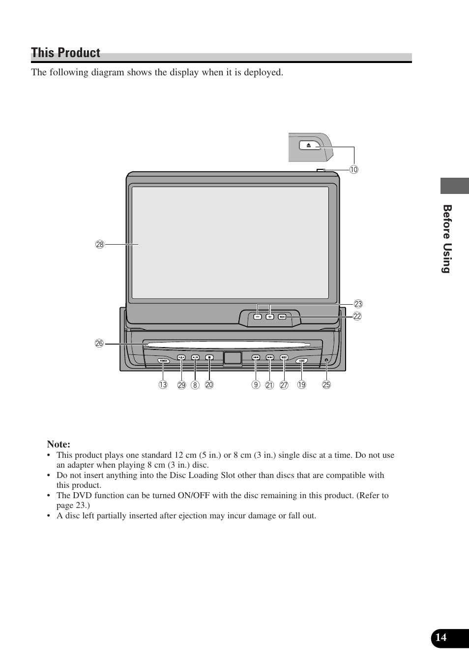 This product | Pioneer AVX-P7300DVD User Manual | Page 19 / 80