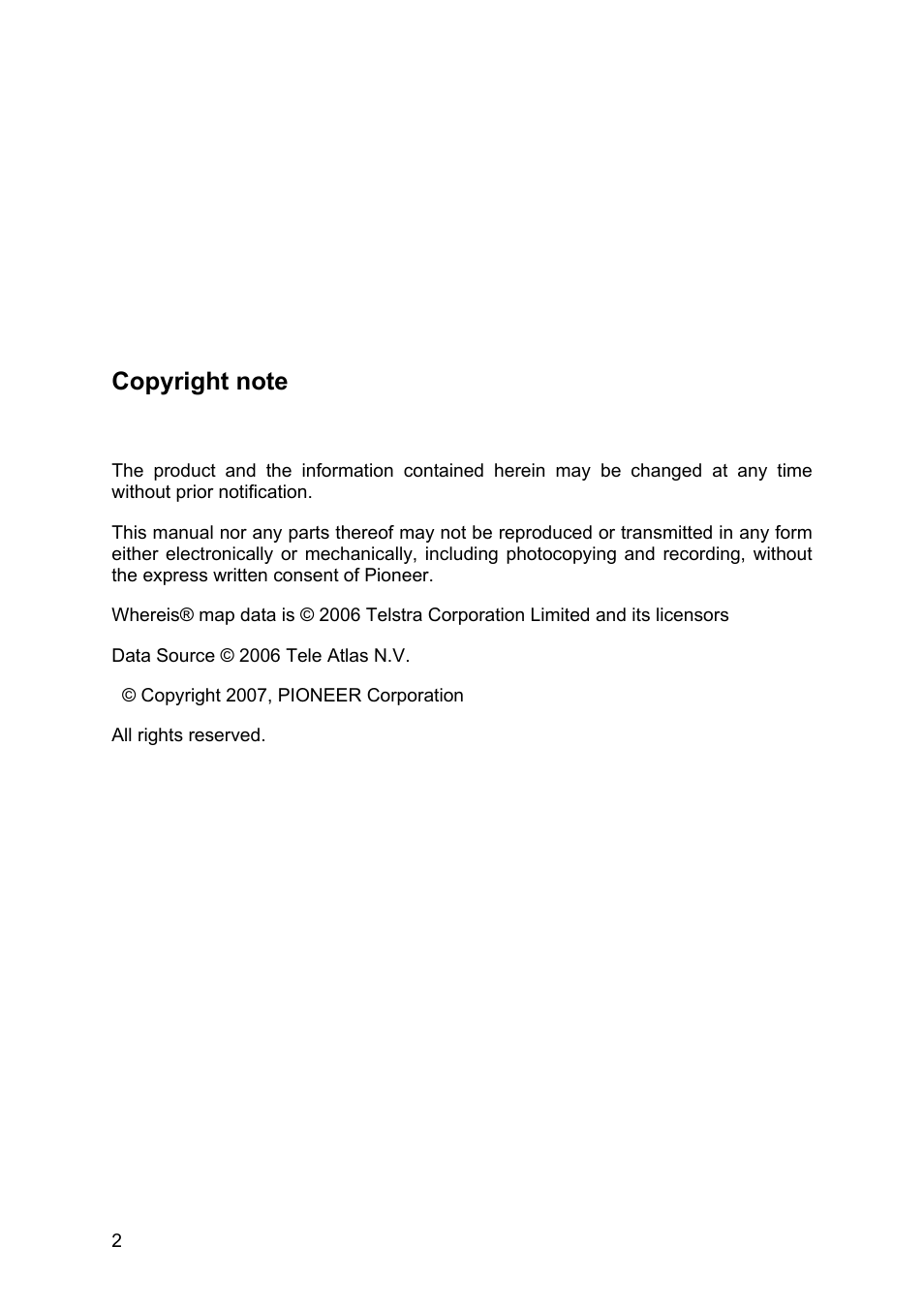 Pioneer AVIC-S2 RU User Manual | Page 2 / 84