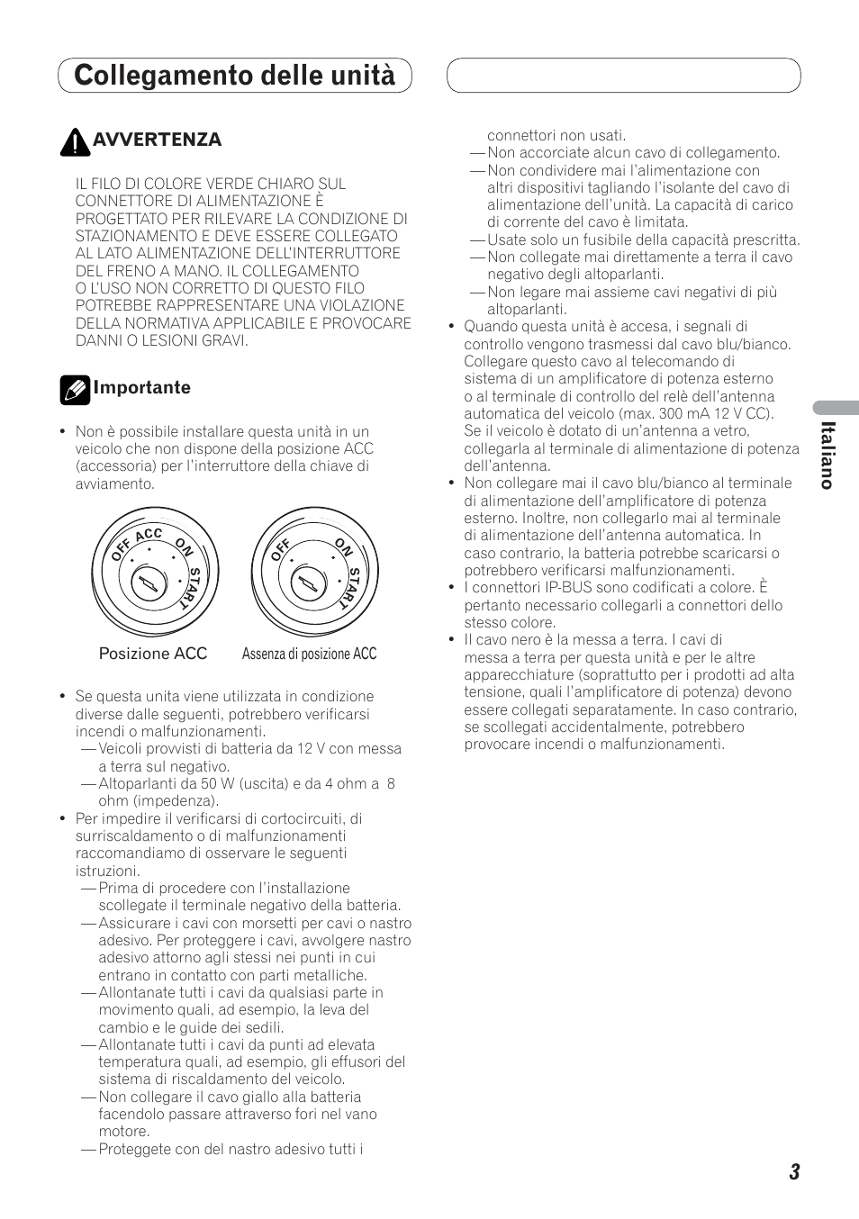 Collegamento delle unità | Pioneer AVH-P4200DVD User Manual | Page 35 / 100