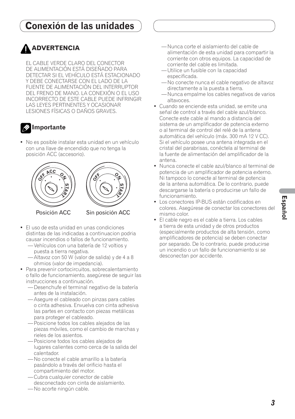 Conexión de las unidades | Pioneer AVH-P4200DVD User Manual | Page 51 / 100