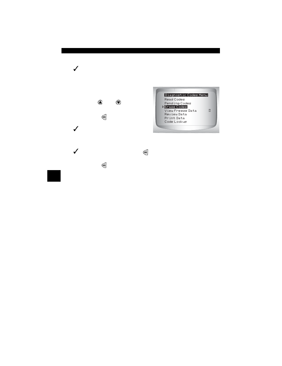 Erase codes | Actron CP9190 User Manual | Page 122 / 238