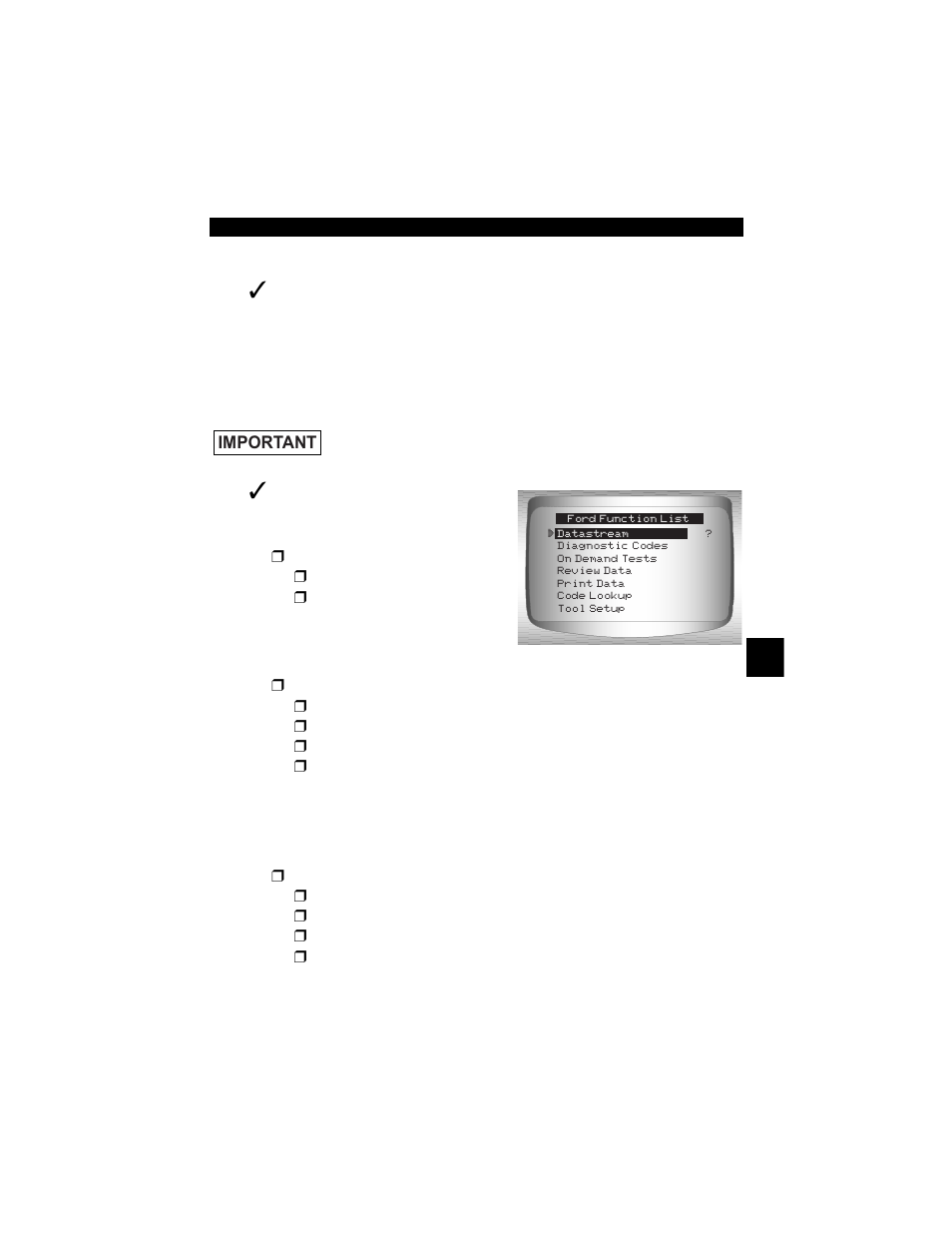 Ford historic diagnostics | Actron CP9190 User Manual | Page 123 / 238