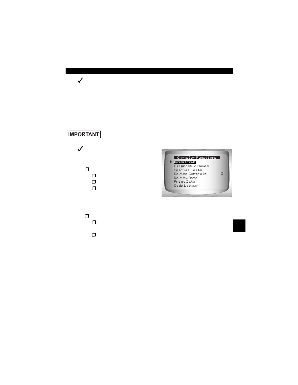 Chrysler function list | Actron CP9190 User Manual | Page 157 / 238