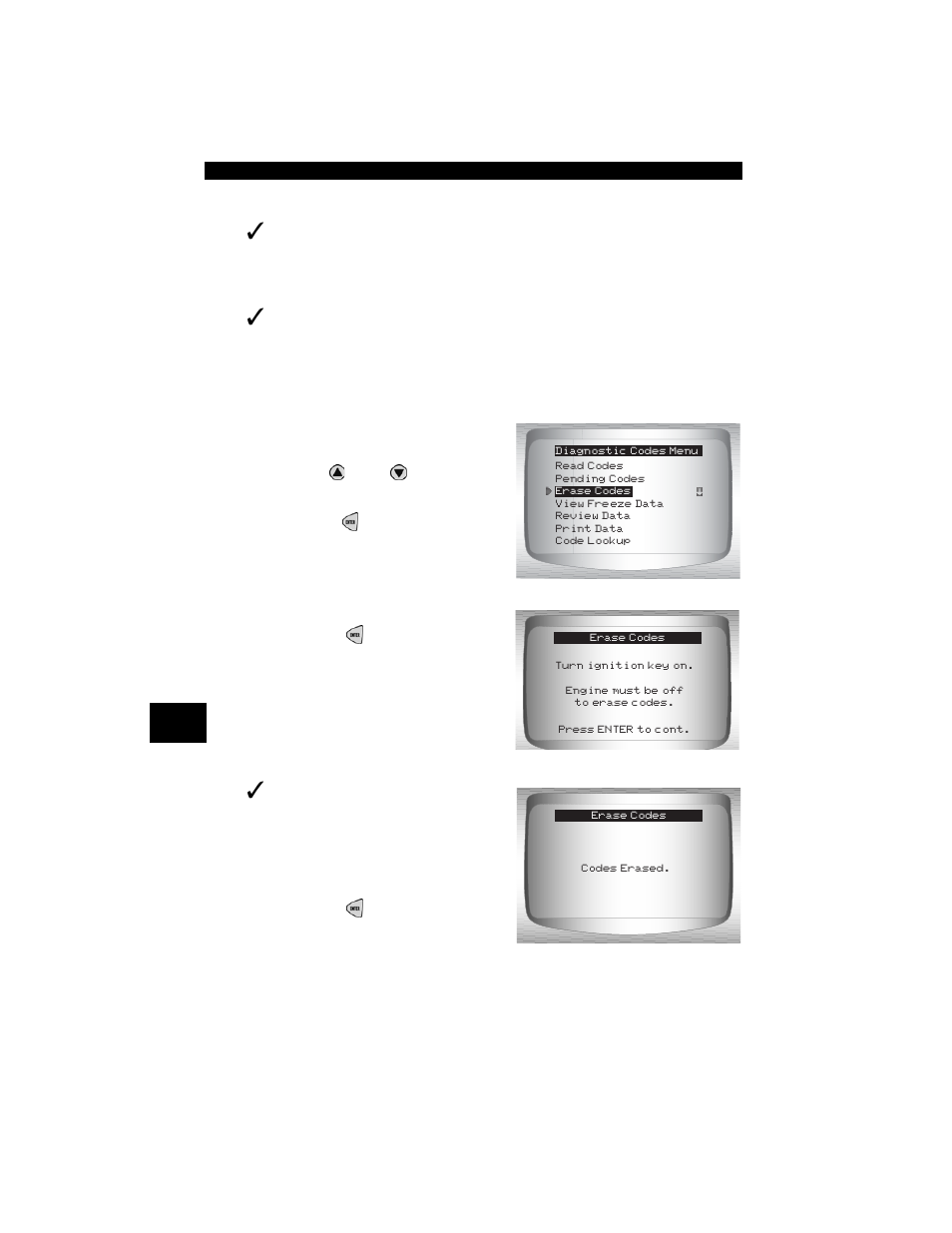 Erase codes | Actron CP9190 User Manual | Page 166 / 238