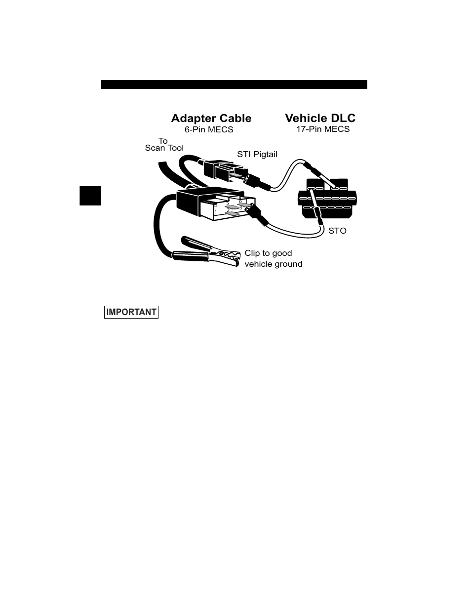Vehicle dlc, Adapter cable | Actron CP9190 User Manual | Page 30 / 238