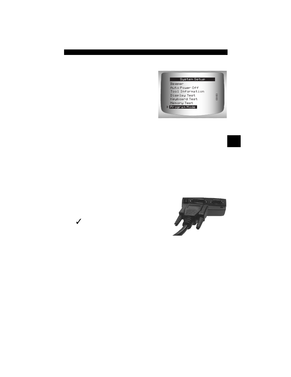Connecting the scan tool, Program mode | Actron CP9190 User Manual | Page 51 / 238