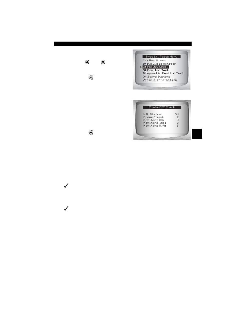 O2 monitor test | Actron CP9190 User Manual | Page 91 / 238